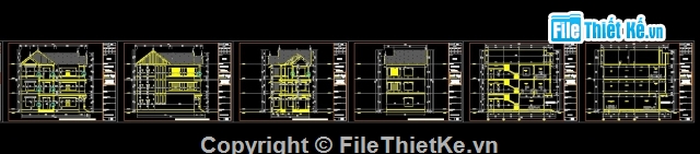 bản vẽ biệt thự 9x16m full,biệt thự 3 tầng đẹp,bản vẽ biệt thự 3 tầng đầy đủ,bản vẽ cad biệt thự góc phố,biệt thự 3 tầng góc phố KT9x16m